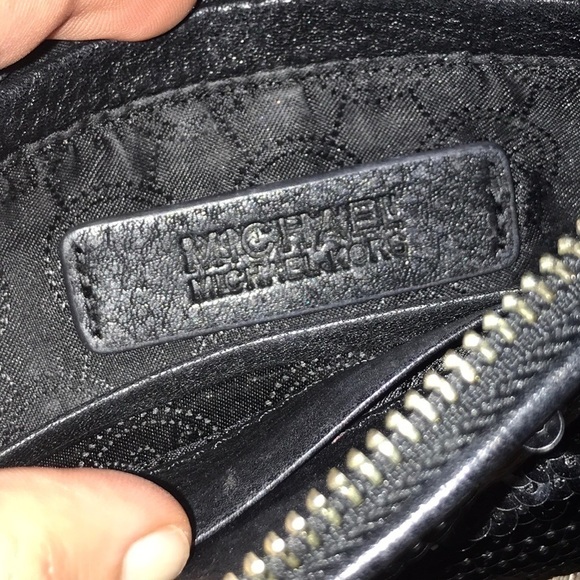 Michael Kors Sequins Leather Wristlet - Picture 7 of 10